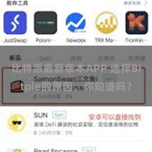 比特派最新版本APP 选择Bitpie的原因，你知道吗？