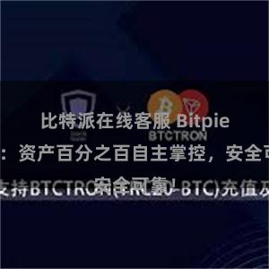 比特派在线客服 Bitpie钱包：资产百分之百自主掌控，安全可靠！