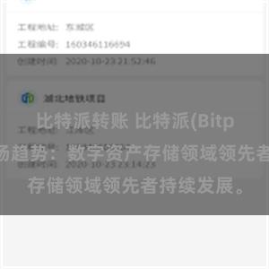 比特派转账 比特派(Bitpie)钱包市场趋势：数字资产存储领域领先者持续发展。